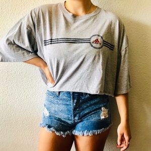 Adidas Cropped vintage T-shirt